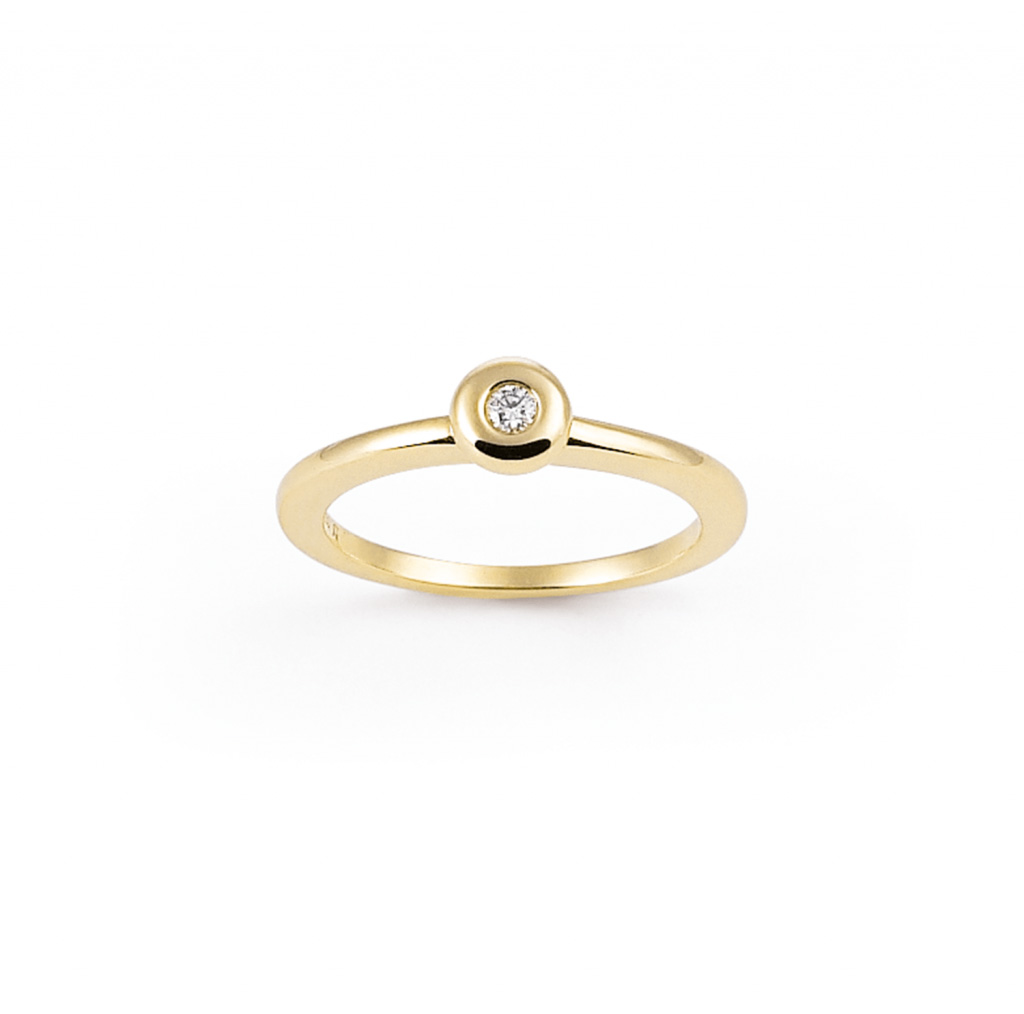 Fornecedor OEM de anel de prata banhado a ouro amarelo personalizado por atacado de joias OEM / ODM