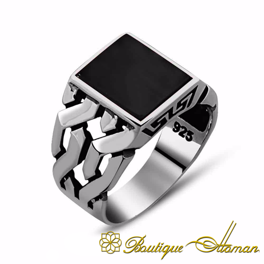 Grossiste en gros hommes bijoux personnalisés bague en argent sterling 925 bijoux OEM/ODM