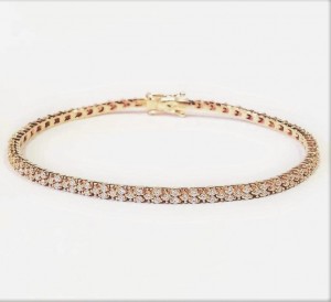 Women’s Custom Sterling Silver CZ Bracelet manufacturer