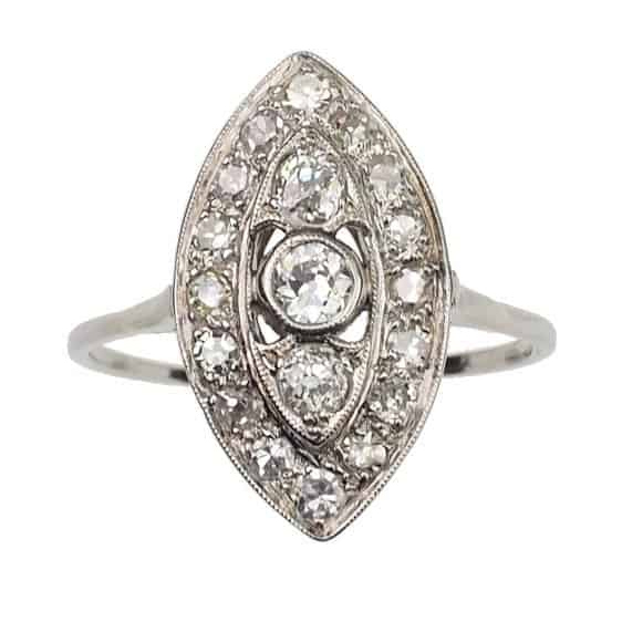 Velkoobchod Dámské Designové Bílé zlato Vermeil CZ Stříbrný prsten Custom Jewelry Factory OEM/ODM šperky