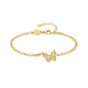 Women’s fine jewelry designer custom Gold-plated silver bracelets