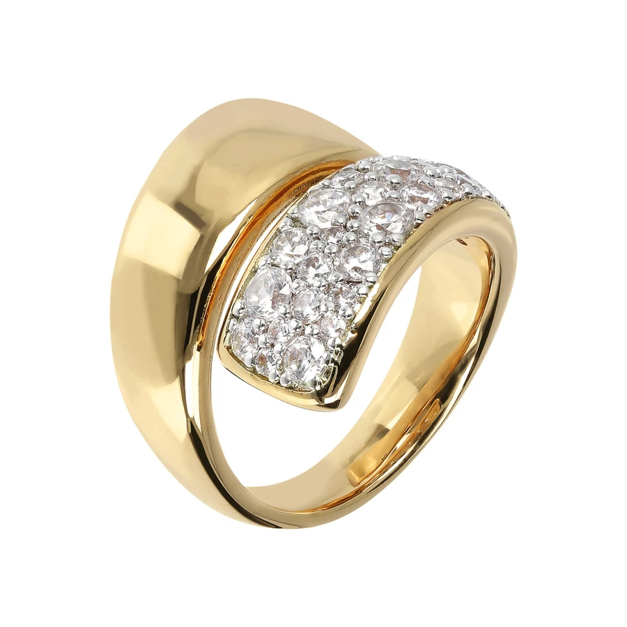 Wholesale Yellow gold plated  CZ silver ring design custom fine OEM/ODM jewelry wholesaler suppliers