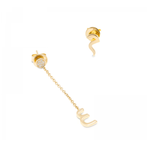 Boucle d'oreille OEM ODM plaquée or jaune sur argent sterling 925, grossiste de bijoux aux États-Unis