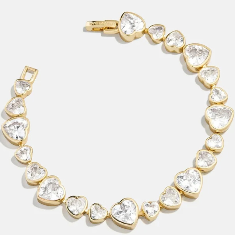 JINGYING : Zadie Heart Tennis Bracelet Custom Manufacturing Factory
