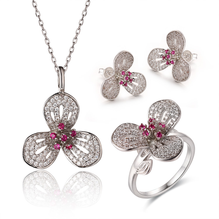 Zakázkový velkoobchod stříbrných prstenů 925 |Design šperků z polodrahokamů |Zakázkový velkoobchod květinových šperků