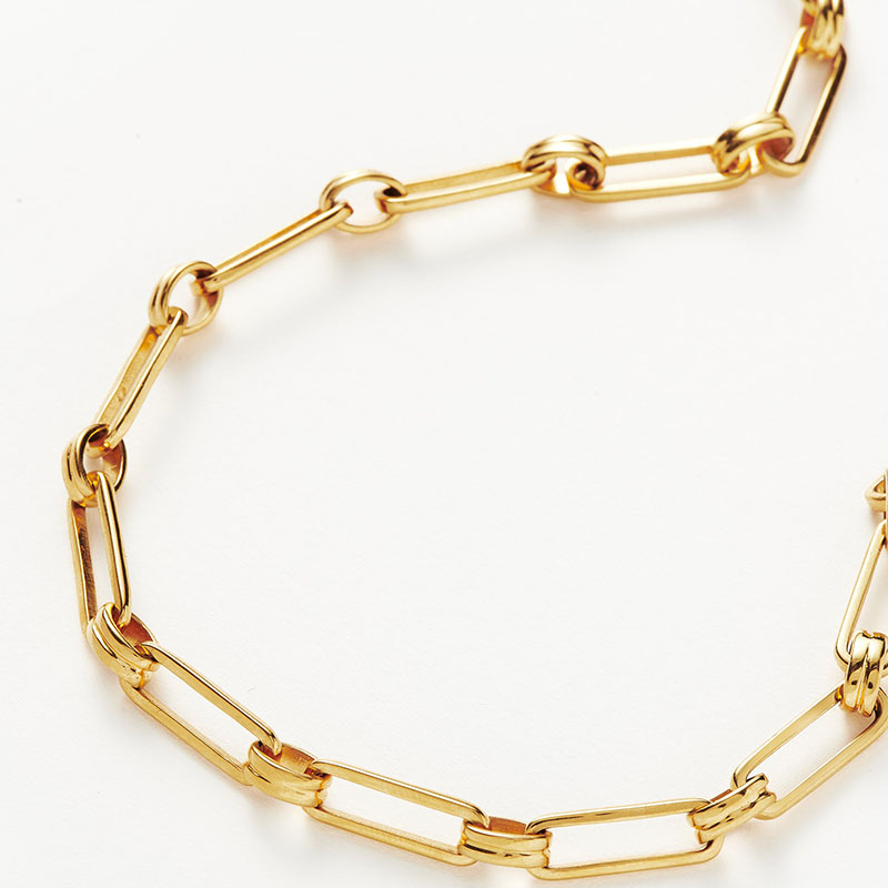 ожерелье-цепочка aegis из 18-каратного желтого золота vermeil стерлингового серебра 925 пробы OEM ODM