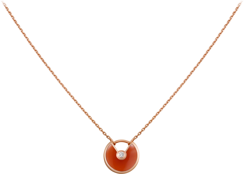 carnelian kolye OEM ODM özel toptan fabrika 14K Sarı Altın