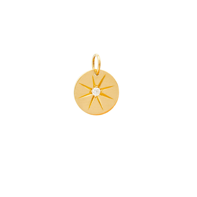 JINGYING : Eye White Diamond Charm Custom Jewelry Factory