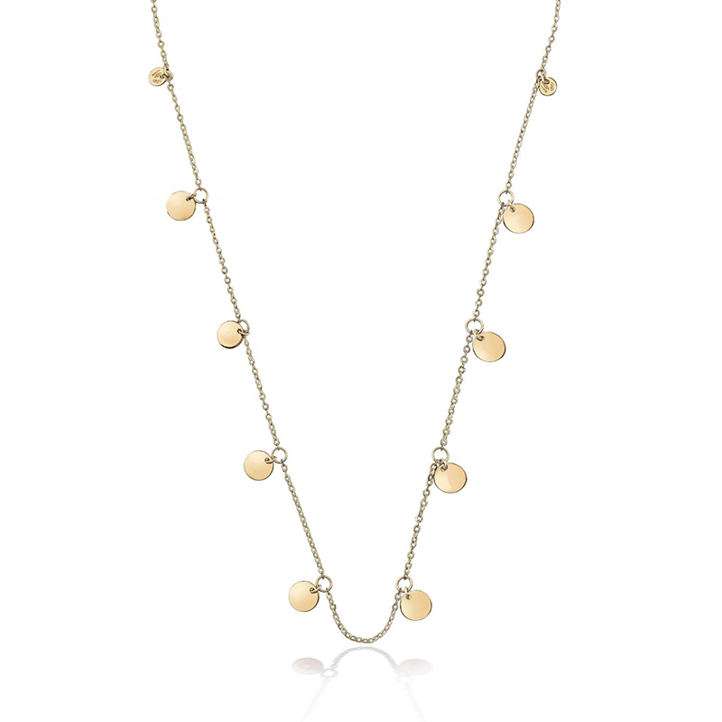 JINGYING : Custom Made Jewelry Factory Of Supernova Necklace in 9kt Yellow Gold