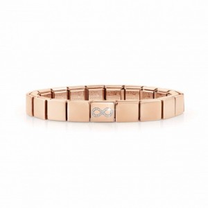 Zusammensetzbares Armband aus rosévergoldetem OEM-ODM-Schmuck