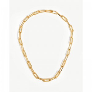 coterie chain sterling silver necklace in 18ct gold plated  jewelry OEM ODM factory