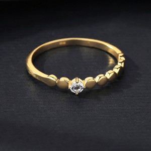 create your jewelry dreams custom made CZ rings in 18k gold plated