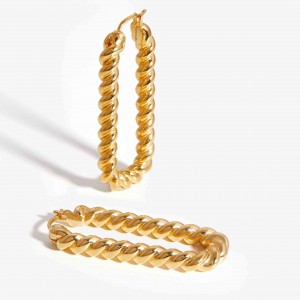 создание индивидуальных сережек с 18-каратным золотом на стерлинговом серебре для вашего бренда