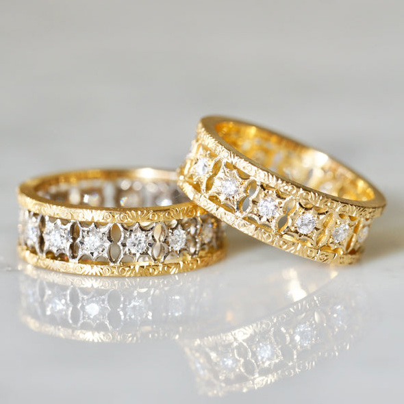 Fabricantes de joyas de anillos cz chapados en oro de 18k personalizados para pequeñas empresas