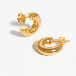 custom 18k gold plated earrings jewelry manufacturers china