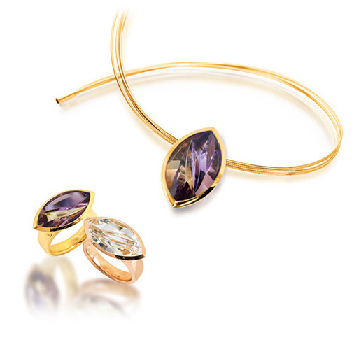изготовленные на заказ ювелирные изделия с кольцом и ожерельем из 18-каратного золота только для вашей компании