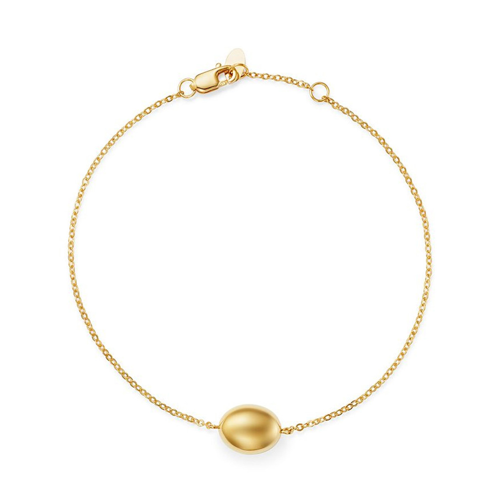 custom 925 bracelet jewelry,Bead Chain Bracelet in 14K Yellow Gold Filled