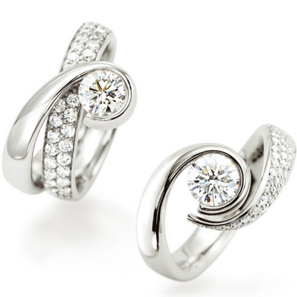custom CZ sterling silver rings with engraving band supplier