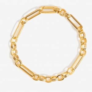Fabricant de bijoux de chaîne de bracelet plaqué or 18 carats en argent OEM personnalisé