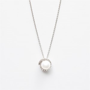 custom cubic zirconia pearl pendants