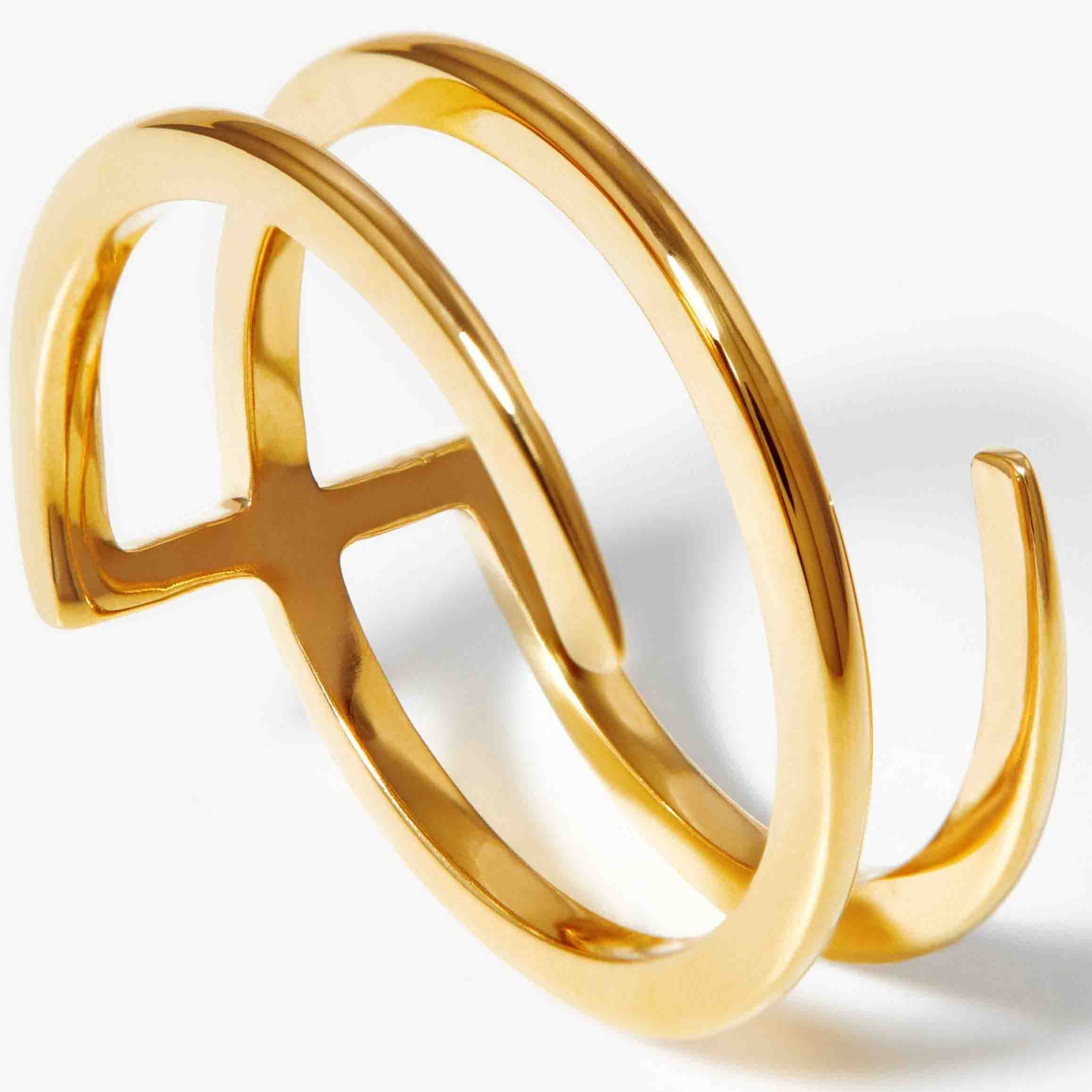 pasgemaakte ontwerp vergulde ring silwer juweliersware vervaardiger