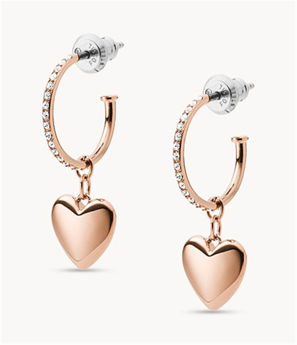 custom design jewelry manufacturer 18K rose gold filled sterling silver earrings