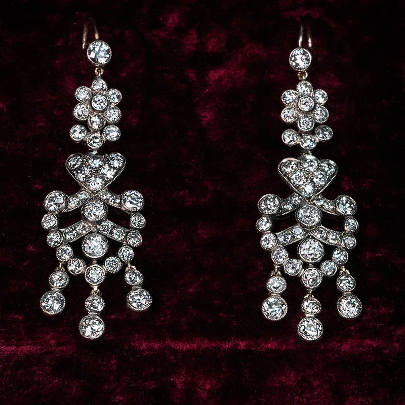 custom designing Russian imitation diamond silver jewelry