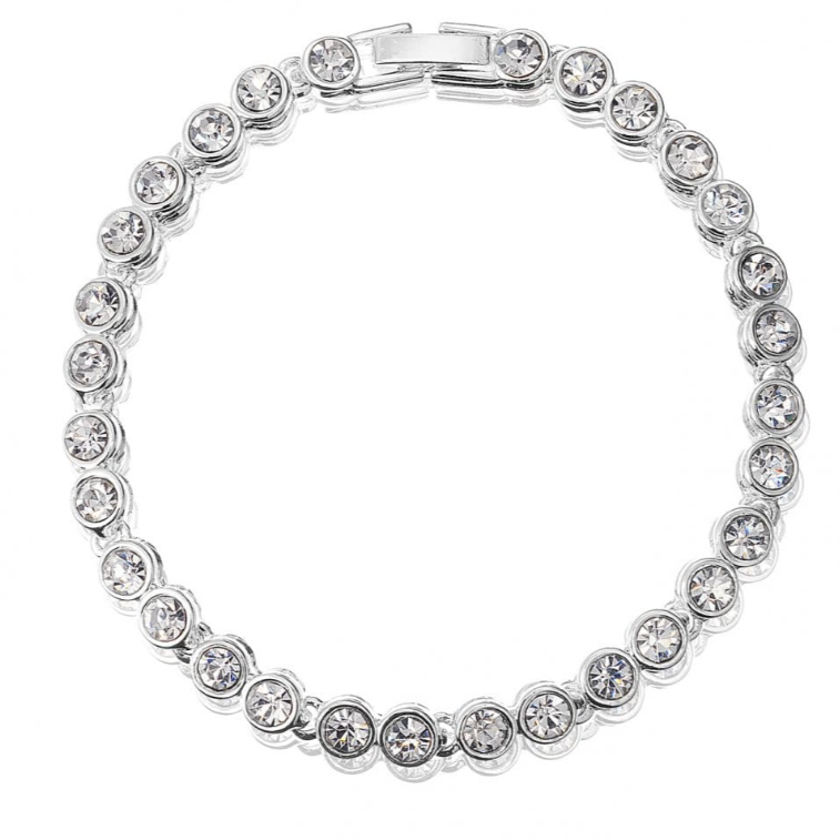 custom fashion jewelry manufacturer design 925 Silver Plated Tennis Bracelet