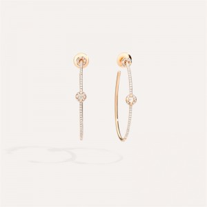 custom fashion jewelry wholesale earrings hoops vemeil rose gold 18kt