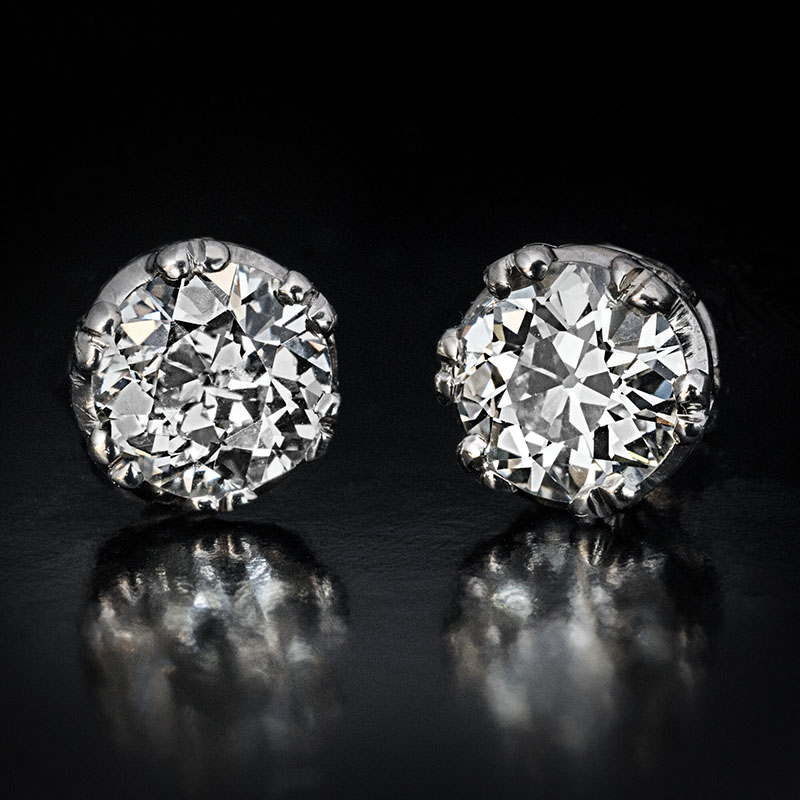 boucles d'oreilles imitation diamant personnalisées pour femmes