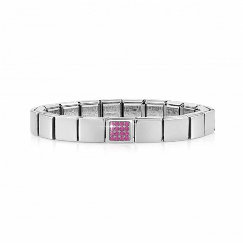 custom jewelry are made of stainless steel bracelet, Crystal Pavé