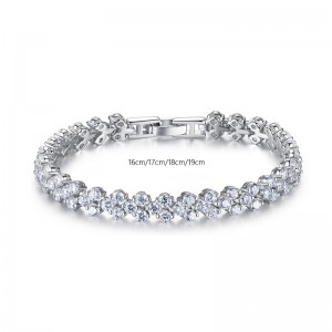 custom jewelry made for tennis cubic zirconia bracelet