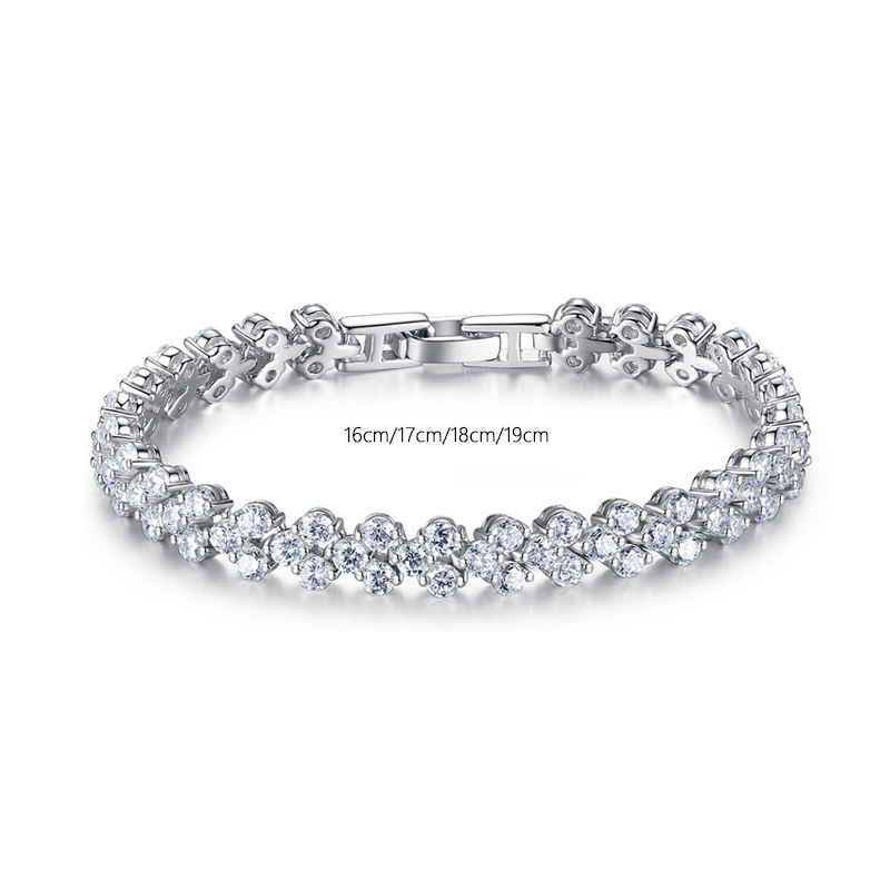 custom jewelry made for tennis cubic zirconia bracelet