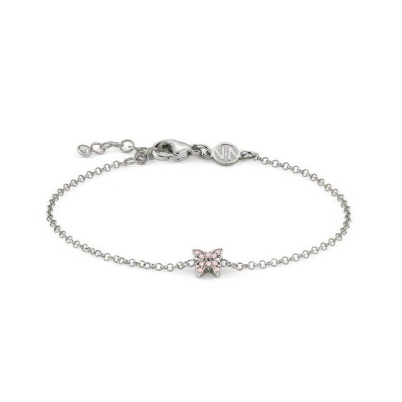 custom jewelry makers OEM ODM bracelet with butterfly and pink zirconia wholesaler