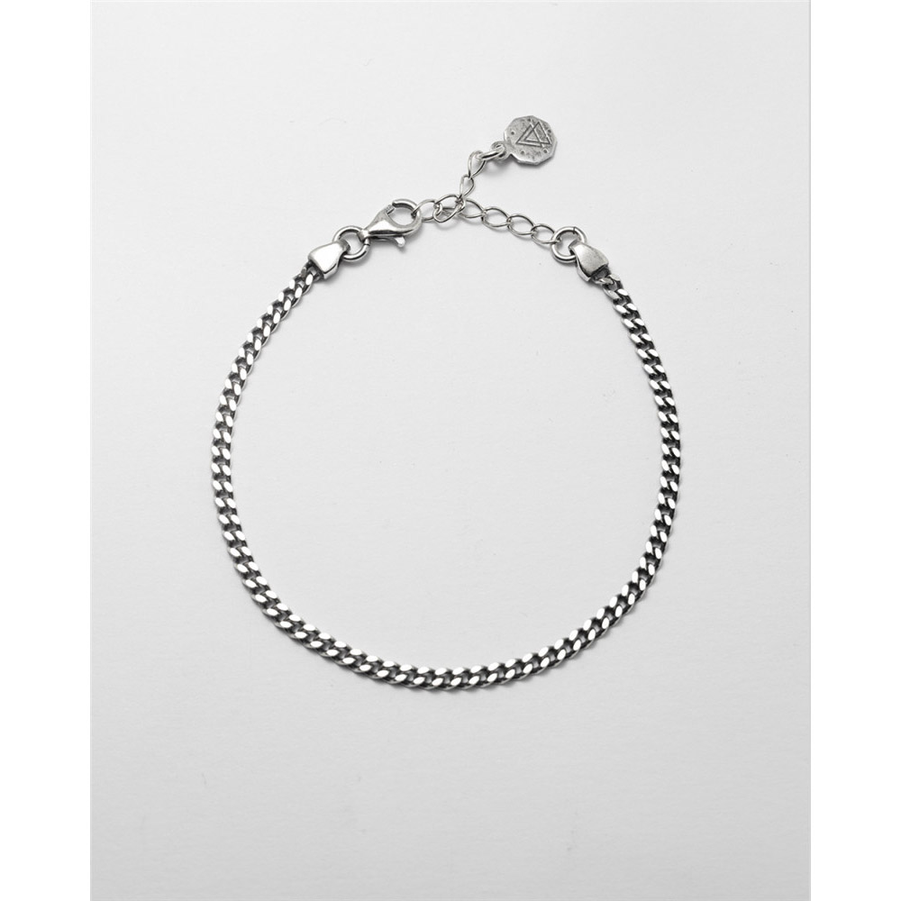 Fabricants de bijoux personnalisés, grossiste de bracelets à chaîne gourmette en argent véritable 925 oem odm