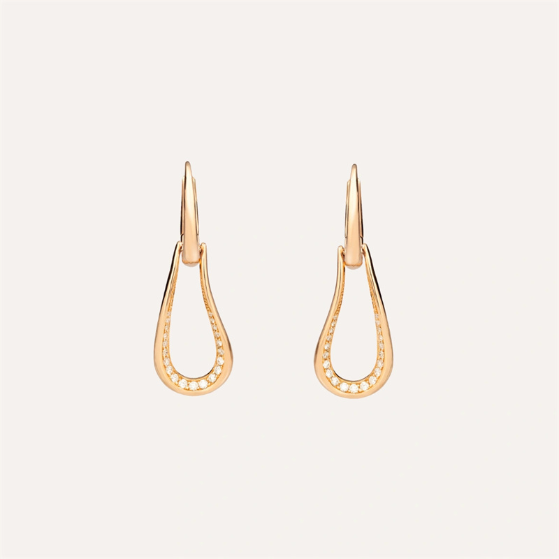 custom jewelry supplier earrings pendants rose gold 18kt cubic zircania
