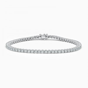 custom made 925 wholesale sterling silver bracelet CZ jewelry