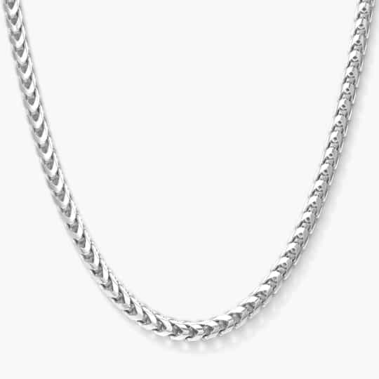 custom made chains for mens Franco Chain 3mm Silver