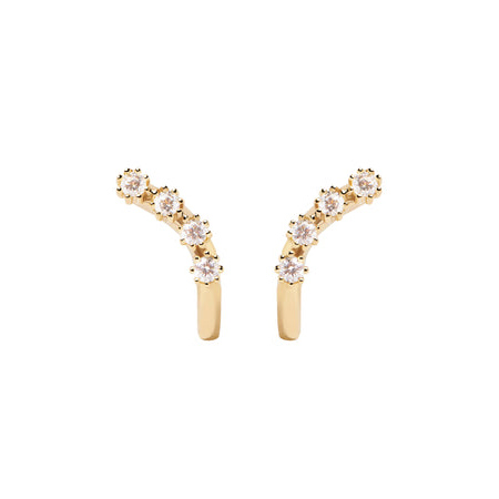 Boucles d'oreilles en zircone cubique sur mesure, clous en or vermeil, distributeurs de bijoux en gros