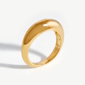 anello da uomo personalizzato OEM oro 18 carati vermeil argento 925