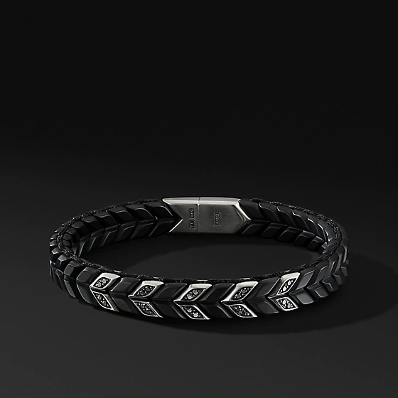 Pulseira masculina com design personalizado no atacado banhada em joias OEM / ODM de prata esterlina 100%