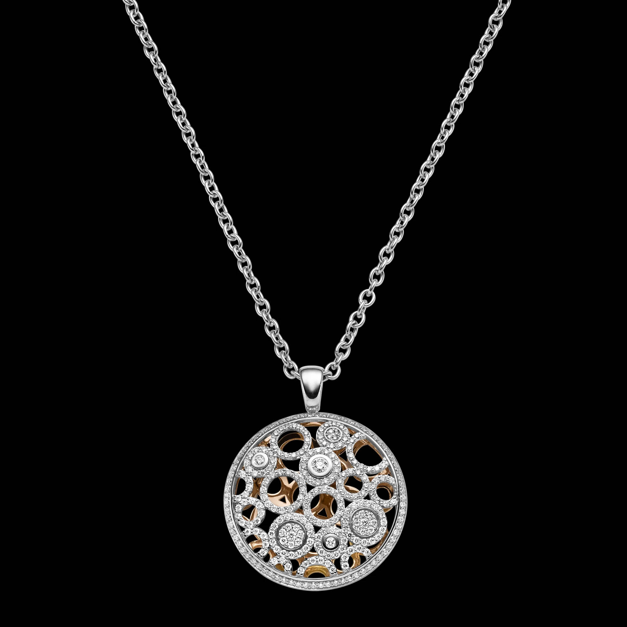 Collana con ciondolo personalizzato per gioielli OEM / ODM all'ingrosso per produttore di gioielli in argento sterling da donna