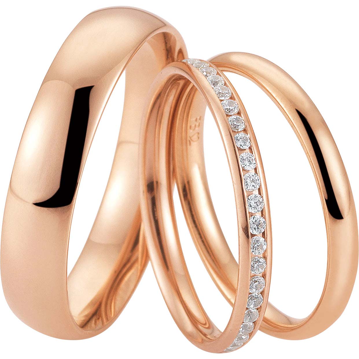 zakázkový růžově pozlacený prsten šperky Silver Jewellery Wholesaler