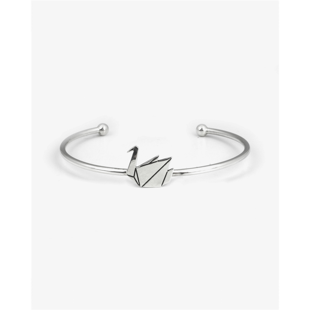 anpassade silversmycken i origami svan armband grossist