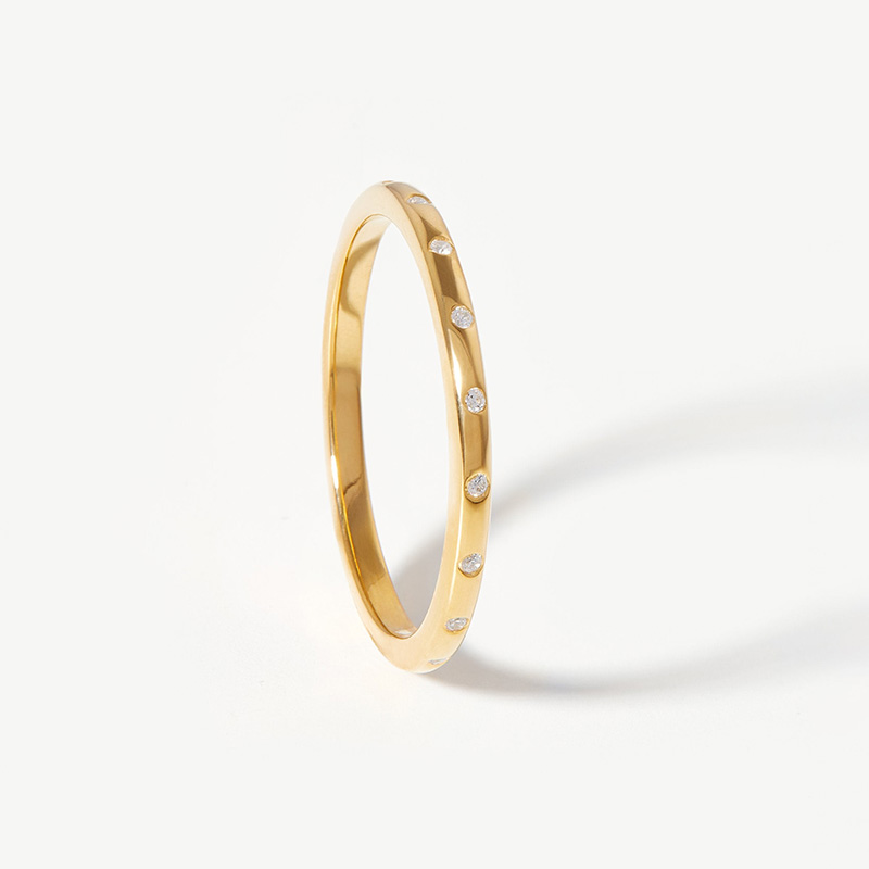 perhiasan cincin perak custom untuk pria yang dicelupkan ke dalam perhiasan emas