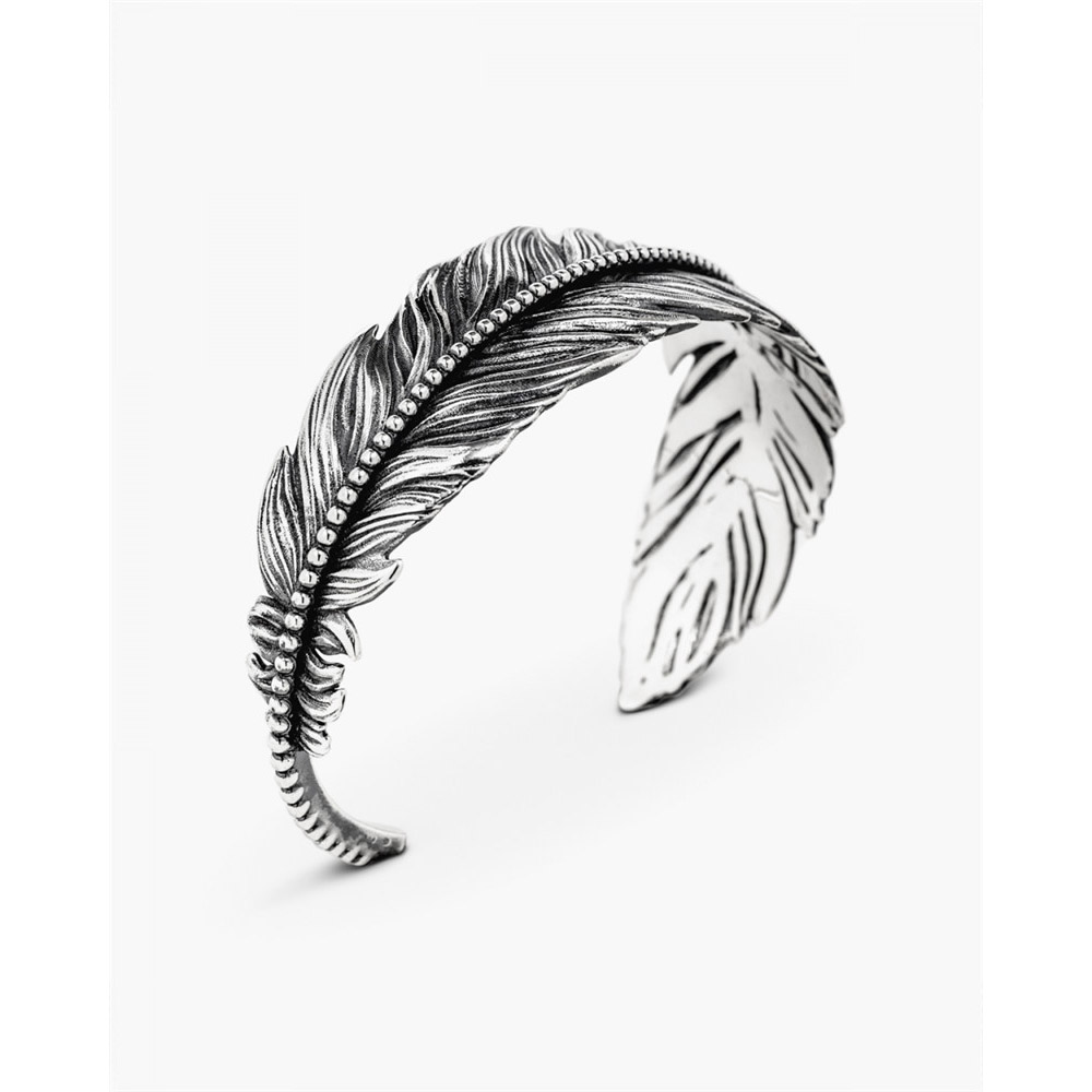custom stainless steel jewelry manufacturers for OEM ODM feather bangle wholesaler