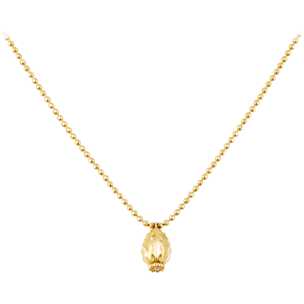 Plata de ley 925 personalizada con collar chapado en oro de joyería OEM/ODM