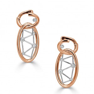 custom sterling silver earrings in rose gold near me