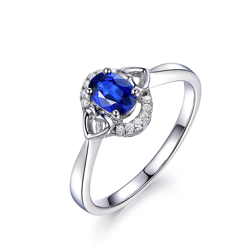Zakázkový velkoobchodní prsten Výroba stříbrných šperků Velkoobchod |Safírový prsten na zakázku |CZ Design šperků pro ženy