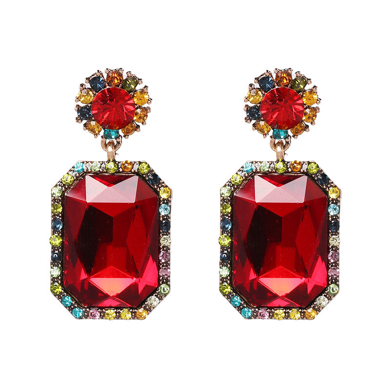 Custom  Wholesale Ruby Lady’s Earring | 925 Silver Jewelry Manufacturing | 18k Gold Planted Earring Manufacturing